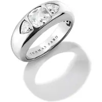 Thomas Sabo - TR2525-051-14-50 - Ring - Dames - 925 Zilver - Bold Elegance - Ringmaat 50