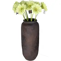 DK Design Kunstbloemen boeket Gerbera - 10x - 72cm - lichtgroen - Real Touch - kunst zijdebloemen