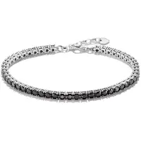 Thomas Sabo - A1484-643-11-l21v - Armband - Dames - 925 Zilver - 18-21cm - Sparkling Black