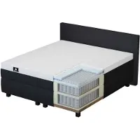 Mörgenn Boxspring Valk Suite - Complete Hotel Boxspring met Pocketvering - Luxe 10cm Topper - Taupe - 200x210