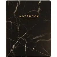 ECCOLO notitieboek - Black Marble - lijn - ca.20x25cm - EC-D505V