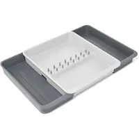 Joseph & Joseph Keukenhulporganizer DrawerStore Expanding Utensil Tray Light Stone
