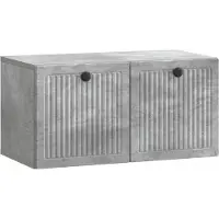Syfax Wandbeugel TV-kast Betongrijs 59,5 x 31 x 30 cm Bewerkt hout