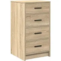 vidaXL Dressoir Sonoma eiken 40 x 41 x 75 cm Bewerkt hout