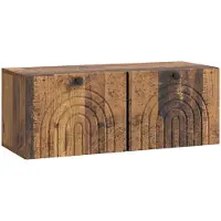 vidaXL Wandmontage TV-kast Oud hout 78,5 x 31 x 30 cm Bewerkt hout