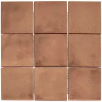 The Mosaic Factory Kasba mozaïek 10x10cm terracotta mat