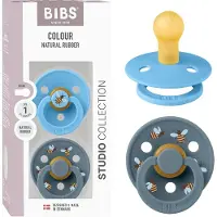 BIBS - Pacifier Studio Colour 2 PACK - Bumblebee - Size 1