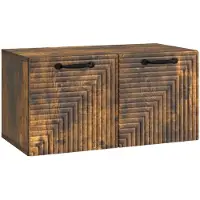 vidaXL Wandmontage TV-kast Gerookt eiken 59,5 x 31 x 30 cm