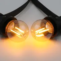 LumenXL Prikkabel set met 2,5W lamp, 2000K, Ø45, amber glas - excl. dimmer