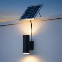 LumenXL Dimbare solar buiten wandlamp - Seth