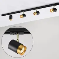 LumenXL Modern 1-fase railsysteem van 1,5 meter met Lexi spots - spots op rail