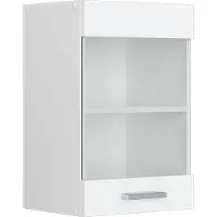 Vicco R-Line Glazen keukenkast – 40 cm Wit Hoogglans