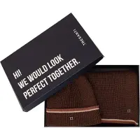 Tresanti | FULSI | Cadeauset sjaal & muts | Donker bruin