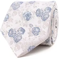 Tresanti stropdas blauw print zijde