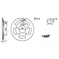 Esjot 0844 415 Achtertandwiel