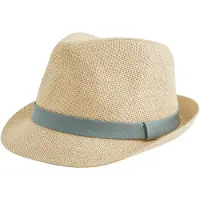 We fashion zonnehoed beige/groen Jongens Papier Effen - maat S
