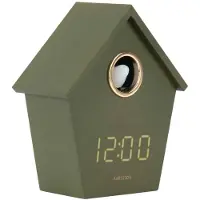 Karlsson Riqueza Cuckoo LED Wekker | Met Koekoeksklok | 13x15.3x6.8cm