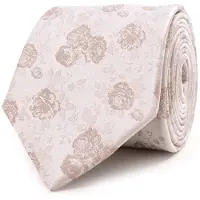 Tresanti stropdas beige bloemen print