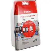 Canon PG-545XL / CL-546XL + 50 sheets Inktcartridge Zwart + 3 kleuren Multipack Hoge capaciteit