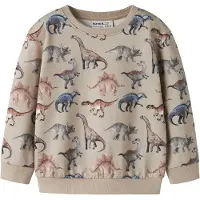 Name it Sweatshirt bruin / grijs / oranje