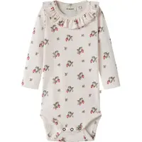 Lil´ Atelier Rompertje/body olijfgroen / pink / rosa