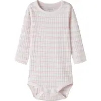 Name it Body l/ä - Rib - NbfHutla - Cradle Pink - - 68 - Body L/Ä