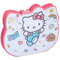 Lobbes Kleurkoffer Hello Kitty - 34 Delig - Kleurset in Etui - Tekenset met Stiften, Potloden en Verf - Hello Kitty Kleurkoffer voor Kinderen - Knutsel en Tekenset