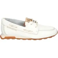 Hispanitas Dames Zinnia pantoffels gebroken wit (36), Leer, Plat, Geen, Casual, Klassiek HV264603