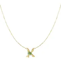 Yehwang Happy Initials ketting met bedels
