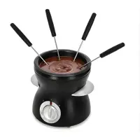 DNA Fondueset - Fondue - Fondueset Elektrisch - Zwart - 13cm x 13cm x 14cm