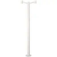 Ideal Lux buitenlamp voetstuk Clio MPT2 Bianco 249506 E27 2x60W IP44 57,5cm wit
