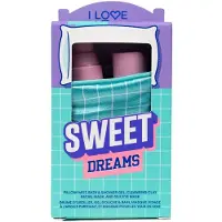 I Love Sweet Dreams Giftset – Pillow Mist 40 ml, Showergel 40 ml, Clay Mask & Oogmasker