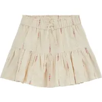 We fashion Rok beige / goud / lila / oranje