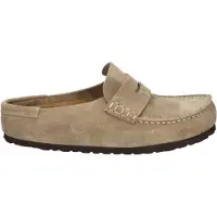 Birkenstock Naples Wrapped taupe Suede Unisex | Maat 46