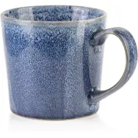 AFFEK DESIGN by MONDEX Soepkommen Met Oor - 400 ML - 4- stuks - Mok Met Oor - Kommen Met Oor - Ontbijtkommen - Schaaltjes - Blauw - Keramiek