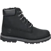 Timberland Kids Leren veterlaarzen Courma zwart (31), Leer, Plat, Veters, Casual, kinderkleding TB0A27A20011