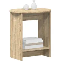 vidaXL Bijzettafel Sonoma Eiken 50 x 39,5 x 55 cm Bewerkt hout