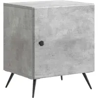 vidaXL Nachtkastje Betongrijs 43 x 34,5 x 50 cm Bewerkt hout