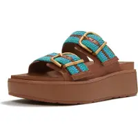 FitFlop Gen-ff max buckle stripe-webbing two-bar slides