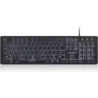 Perixx Periboard 317 Toetsenbord met grote letters - Backlight - Grote letters - Big keys - QWERTY - Toetsenbord voor slechtzienden - Grootletter toetsenbord