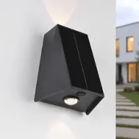 LumenXL Solar wandlamp voor buiten Solon - zwart