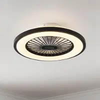 LumenXL Plafondventilator Starry met aanpasbare kleurtemperatuur en stereffect - zwart