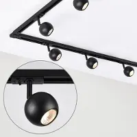 LumenXL Design railsysteem van 3 meter 1-fase met Dex spots - plafond rail