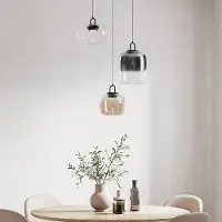 LumenXL Art Deco hanglamp Ceylin - 3-staps dimbaar en verschillende kleuren glas