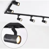 LumenXL 1-fase railsysteem set van 3 meter met Fem spots, zwart