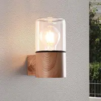 LumenXL Moderne buitenlamp Juliano in hout look