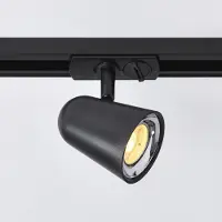 LumenXL Railspot 1-fase Sev, 3-staps dimbaar - zwart met chrome