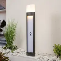 LumenXL Staande buitenlamp met huisnummer - Gianna