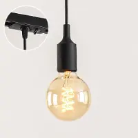 LumenXL 1-fase hangende fitting rail zwart, E27 (lichtbron niet inbegrepen)