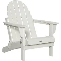 Merax Tuinstoel Opvouwbaar Wit - Ergonomische Tuinstoel met Armleuningen - Kunststof Tuinstoel voor Tuin en Balkon